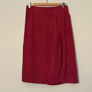 🌺✨ Country Suburbans Vintage Magenta Midi Skirt | USA Made | Union Label